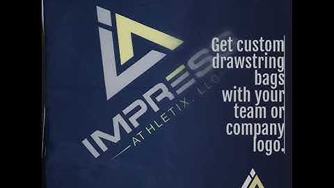 Get custom drawstring bags with your team or company logo.