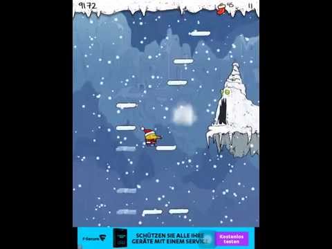 Doodle Jump Christmas Special Review - iOS Gameplay (iPhone, iPad, Android)