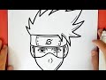 COMO DIBUJAR A KAKASHI DE NARUTO