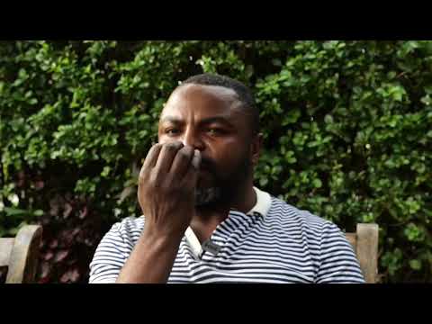 Child protection practitioner Germando Barathi sings a Trauma Tapping (TTT) song from DR Congo