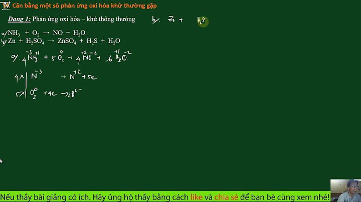 Cân bằng phương trình oxi hóa khử pbo nh3