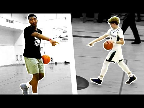 Kyree Walker is LaMelo Jr! Impersonates LaMelo Ball's Halfcourt Shot in Practice! Hits #FirstTry