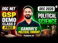 UGC NET Political Science Classes | Gandhi's Political Thought | UGC NET DEC 2026 | Pradyumn Sir