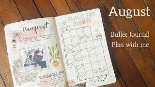 August bullet journal plan with me + july flipthrough by Esmee Heebing 8,358 views 5 years ago 15 minutes