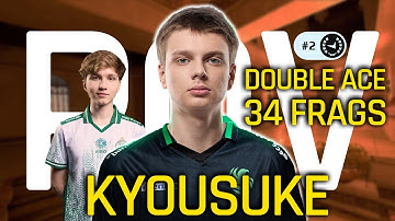 KYOUSUKE MVP POV | MIRAGE | 34 Frags, Double Ace with m0NESY on FACEIT