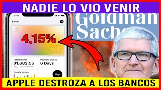 APPLE quiere DESTRUIR a los BANCOS con una Cuenta de AHORROS al 4,15% de la mano de GOLDMAN SACHS