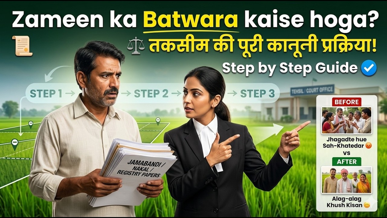 हरियाणा में जमीन का बँटवारा (तकसीम): सम्पूर्ण कानूनी प्रक्रिया