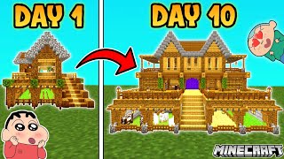 Shinchan made beautiful house in minecraft 😍🔥 | shinchan and his friends playing minecraft 😂🔥 | #12