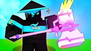 new GREATHAMMER = INFINITE DAMAGE in Roblox Bedwars..