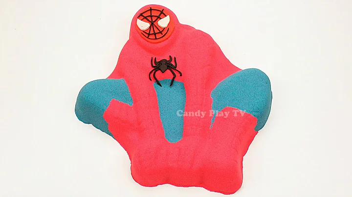 Learn Colors With Kinetic Sand and Play Doh Spiderman Surprise Toys | Learn Colors Animals for Kids