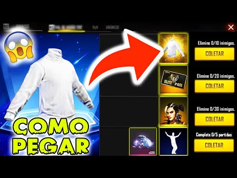 CHEGANDO! COMO PEGAR A CAMISA GOLA ALTA BRANCA NO NOVO EVENTO DO FREE FIRE !! (LOJA DO DESEJO 24.0)