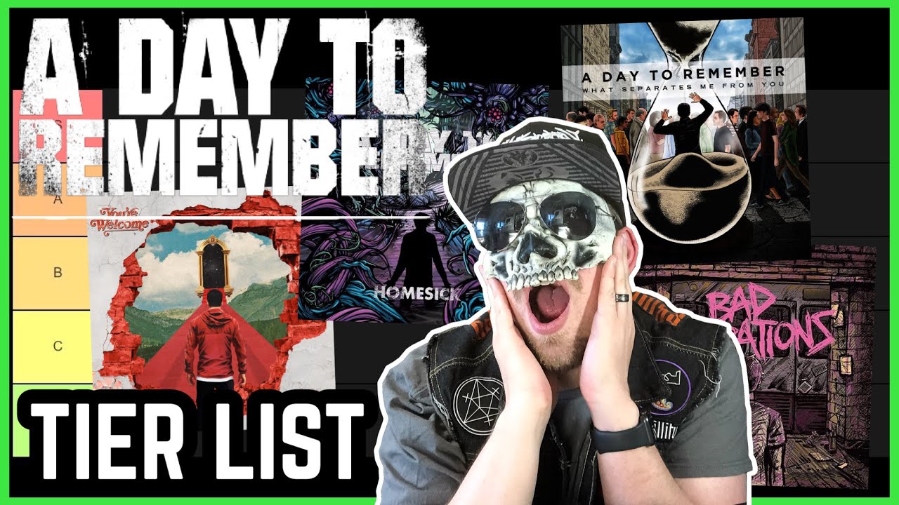 A DAY TO REMEMBER Albums Ranked BEST To WORST (Tier List) - YouTube