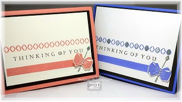 Two Step Stamping Bows and Pins: Triple Play Fillers