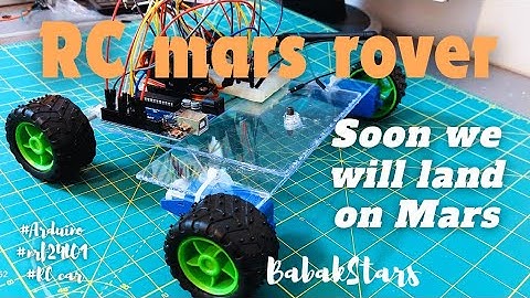 DC motor & Servo motor Control with Joystick, Arduino & NRF24L01| Mars rover