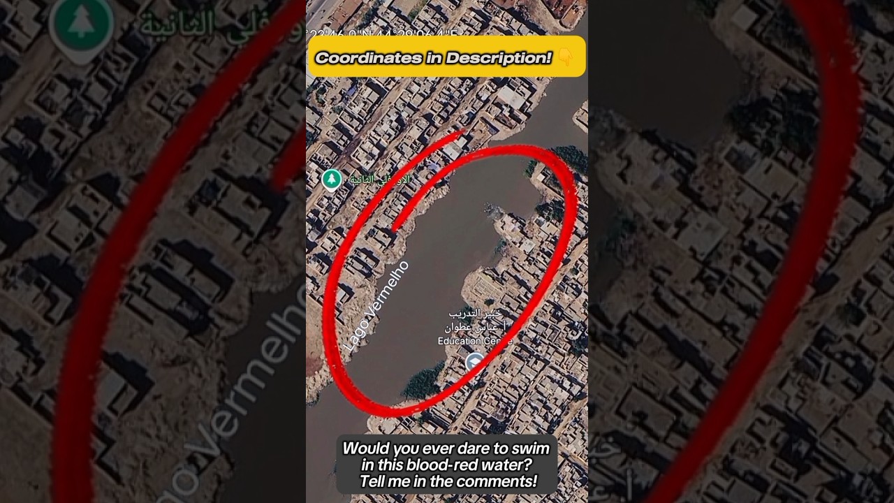 Google Earth: The Mysterious Blood Lake Found In Iraq! 🩸😱 