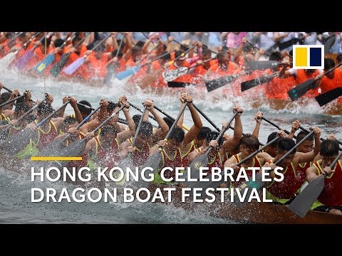 Dragon Boat Festival race day in Hong Kong