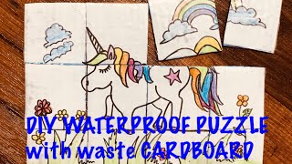 How to Make Waterproof Unicorn 🦄 Puzzle with Cardboard screenshot 4