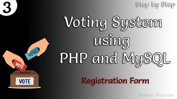 Voting System using PHP and MySQL || Tutorial-3 || Registration form .