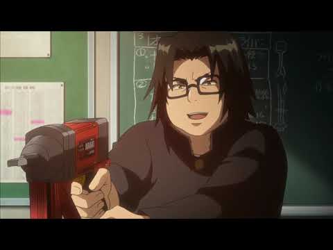 highschool of the dead hirano kohta takagi saya blood megane seifuku, #181756