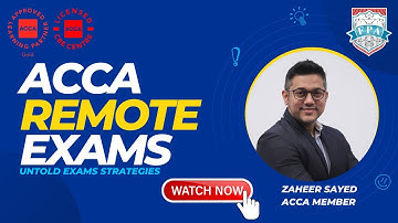 ACCA Remote Exam | ACCA Remote Exam Experience | ACCA Remote CBE | ACCA Exams