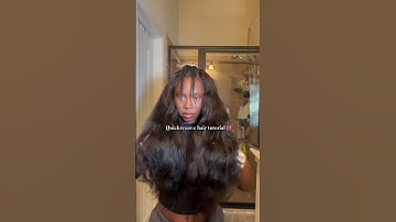 Easy Quickweave Tutorial🎀 #hairtutorial #hairstyle #haircare #quickweave