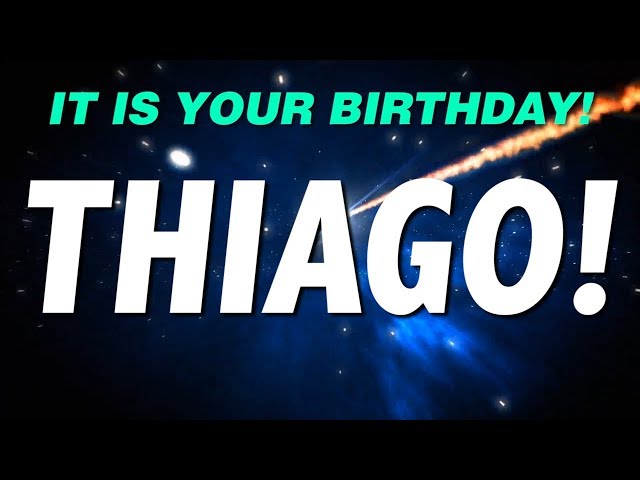 HAPPY BIRTHDAY THIAGO! This is your gift.