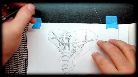 Mechanical Elephant Mezzotint Printmaking Project Part 1