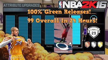NBA 2K16 - BEST JUMPSHOT After Patch 6 100% Green Releases! How To Get 99 Overall In 24 Hours Glitch