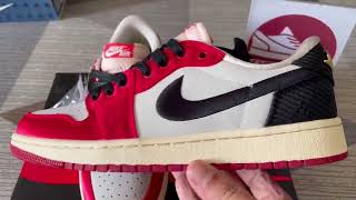 Trophy Room X Air Jordan 1 Retro Low OG SP “Rookie Card Away” 2024 FN0432-100 kickbulk sneakersw