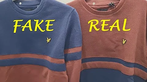 Lyle & Scott real vs fake review. How to spot fake...