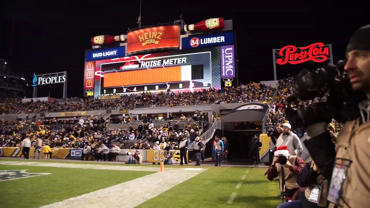 GET LOUD! Noise meter at Heinz Field - YouTube