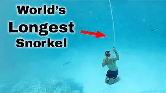 Breathing Through The World's Longest Snorkel (With the Beatbot Auquasense 2 Ultra)