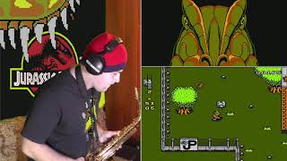 Jurassic Park (NES) - Triceratops Stampede ( cover by Amigoiga sax )