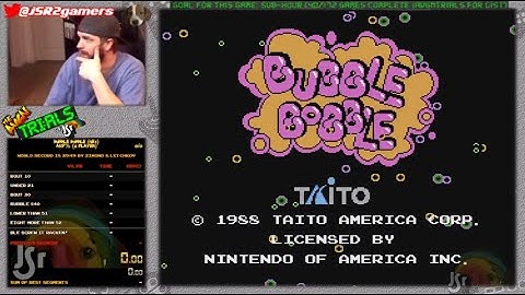 #41: Bubble Bobble (NES) Best Ending Speedrun in 1:00:04! | The AVGN Trials of JSR