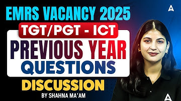 EMRS TGT PGT Vacancy 2025 | EMRS ICT Previous Year Questions | EMRS ICT Questions By Shahna Ma