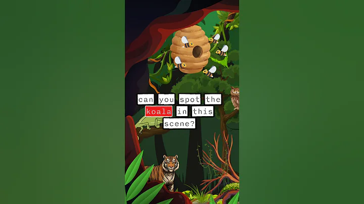 Can you spot the koala in this scene? #quiz #educationalquiz #animals #animalquiz #shortquiz
