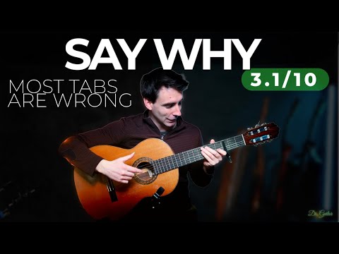 Say Why - Zach Bryan CORRECT Tabs (TUTORIAL) | Dr. Guitar