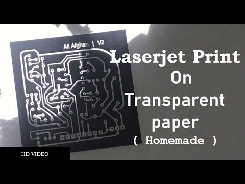 Video: Vai lāzerprinteris var drukāt uz caurspīdīgās plēves?