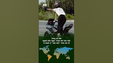 Công an mời người mẫu Ngọc Trinh lên làm việc vì hành vi "làm xiếc" trên mô tô #shorts