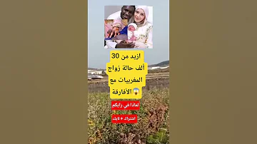 ازيد من 30 ألف حالة زواج المغربيات مع الأفارقة 