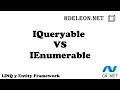 ¿Cuál es la diferencia  de IEnumerable e IQueryable utilizando LINQ en C# .Net?