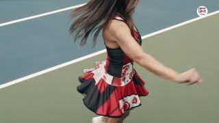 Red Heart Tennis Dress Twirl in Joy