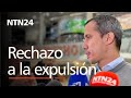 Rechazo en Venezuela a la expulsión de Juan Guaidó de Colombia