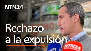 Rechazo en Venezuela a la expulsión de Juan Guaidó de Colombia