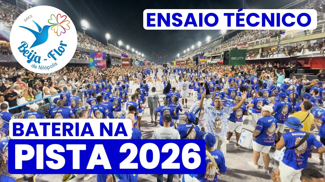 BEIJA-FLOR 2026 - 4K | ENSAIO TÉCNICO - PISTA | SAMBA AO VIVO #ET26