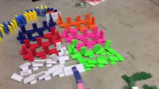 5 minutes of dominoes in reverse!