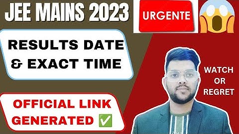 JEE Mains 2023 Official link announced ? ✅ | Latest update on result timings #jee2023 #results #jee