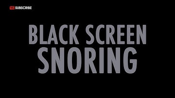 Realistic Snoring Sounds | Dark Screen | 11 Hours | No Ads | Sleep Aid & Relaxation