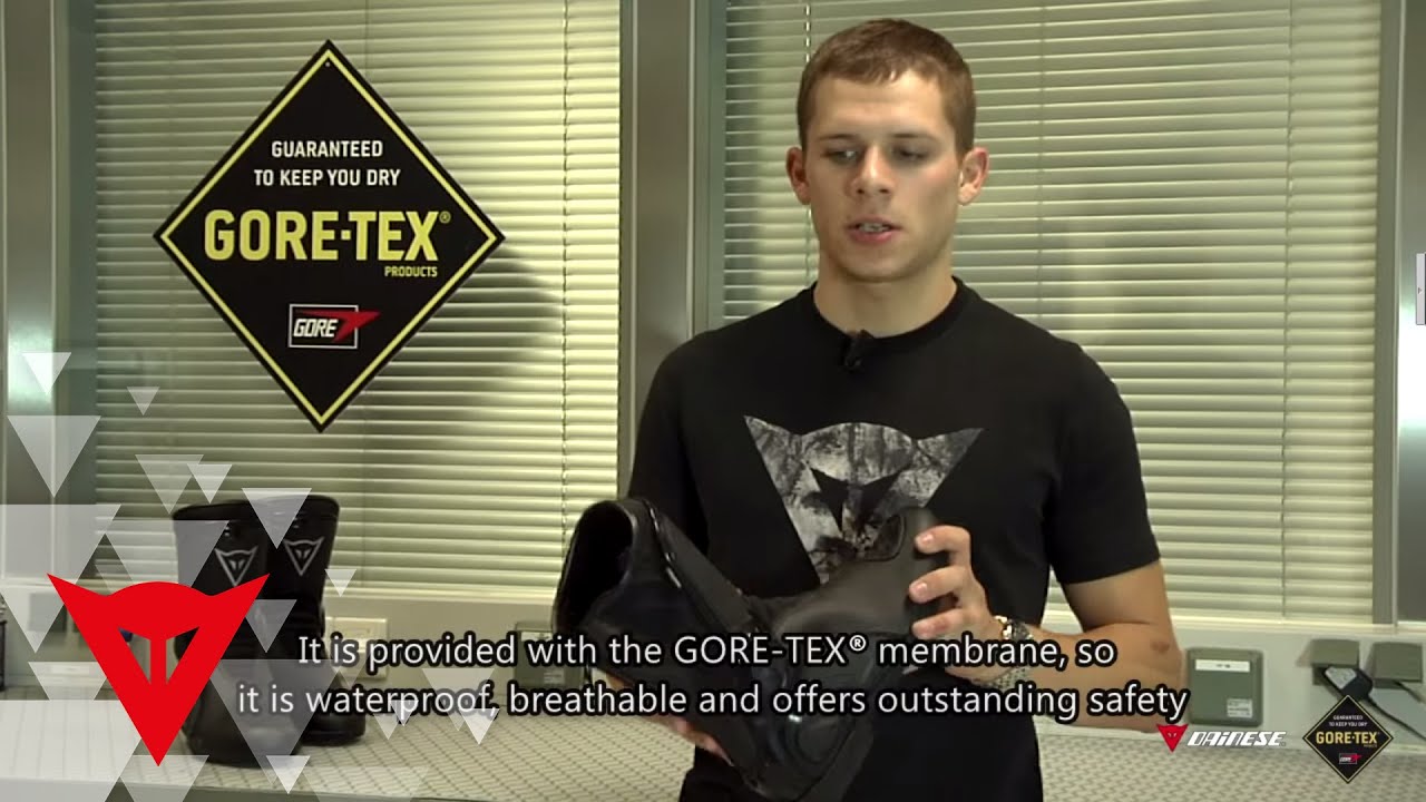 Stefan Bradl presents the Dainese TRQ-TOUR GORE-TEX® boots - YouTube