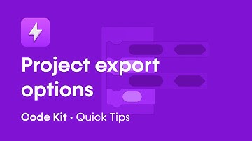 Code Kit Quick Tip: MASTER Your Project EXPORT OPTIONS!